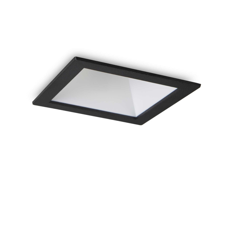 Ideal Lux Stropní vestavné bodové svítidlo LED GAME SQUARE Barva: Černá, Teplota světla: 3000K, Barva materiálu: Bílá
