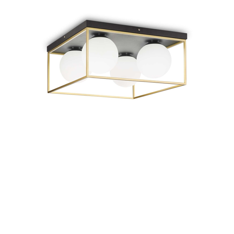 Ideal Lux Stropní svítidlo LINGOTTO PL4 Barva: Mosaz