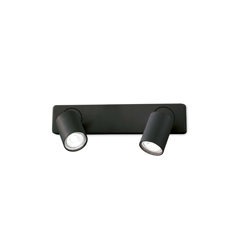 Ideal Lux Nástěnné svítidlo RUDY AP2 NERO