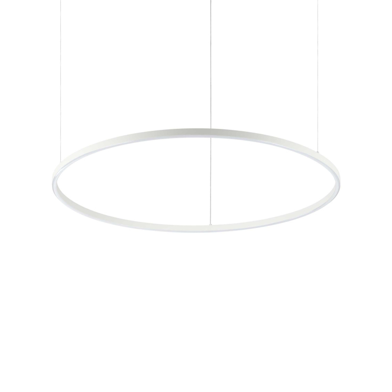 Ideal Lux LED Závěsné svítidlo Oracle slim round 3000k, Ø 90 Barva: Bílá, Stmívání, řízení: on-off