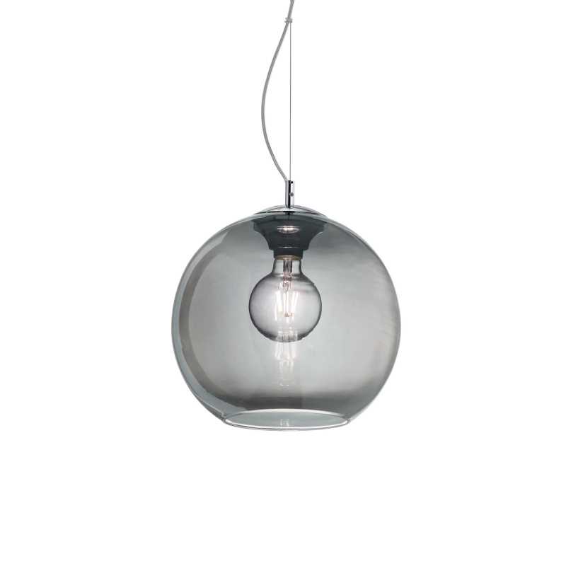 Ideal Lux Závěsné svítidlo NEMO SP1 ø 20 cm, v. max. 233 cm Barva: Kouřová