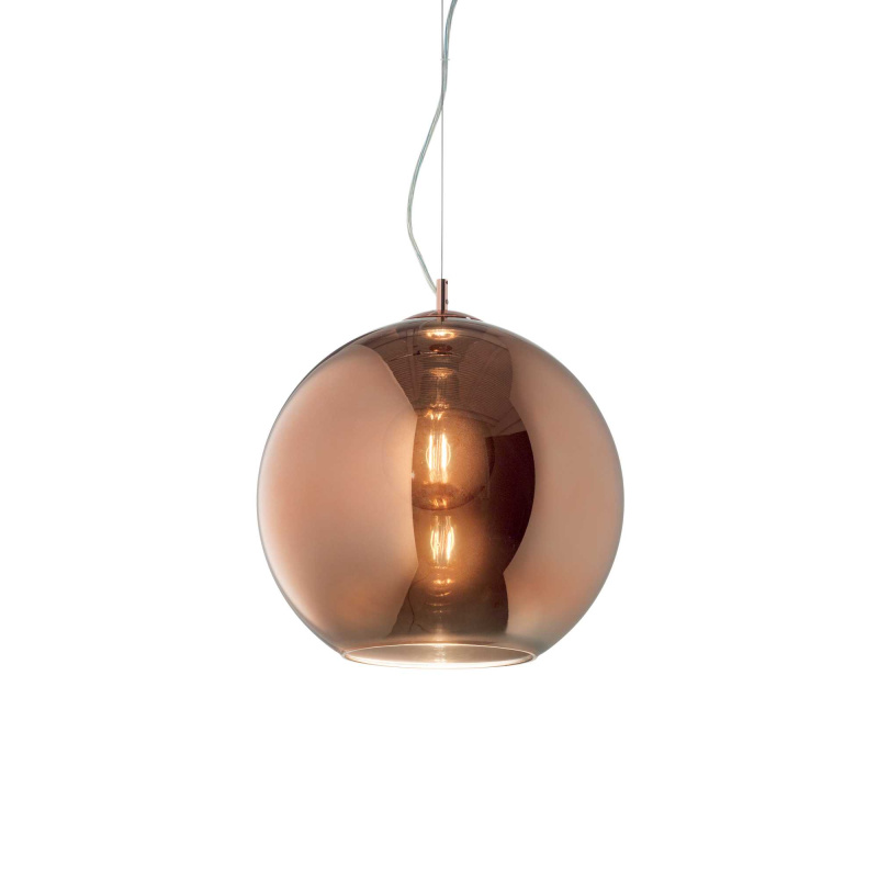 Ideal Lux Závěsné svítidlo NEMO SP1 ø 20 cm, v. max. 233 cm Barva: Měděná