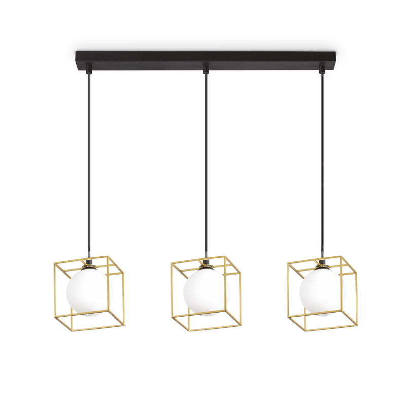 Ideal Lux Závěsné svítidlo LINGOTTO SP3 SINGLE Barva: Mosaz