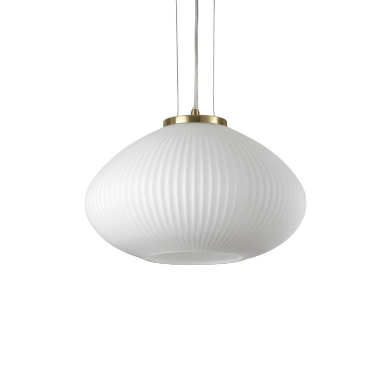Ideal Lux Závěsné svítidlo PLISSE' SP1 D35 OTTONE