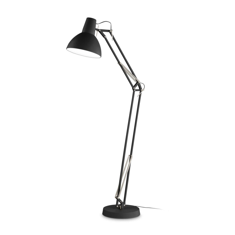 Ideal Lux Stojací lampa WALLY PT1 TOTAL BLACK