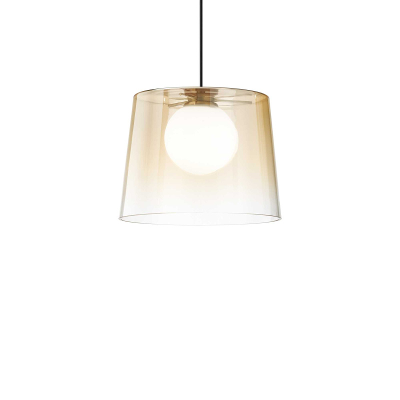 Ideal Lux Závěsné svítidlo FADE SP1 AMBRA