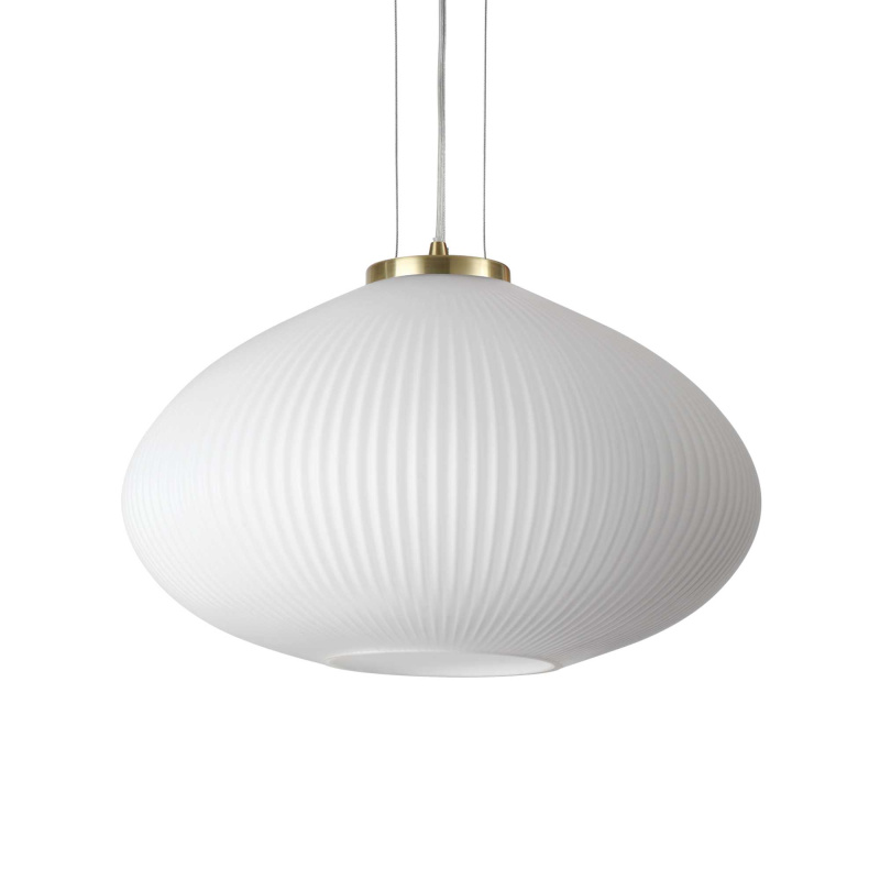 Ideal Lux Závěsné svítidlo PLISSE' SP1 D45 OTTONE
