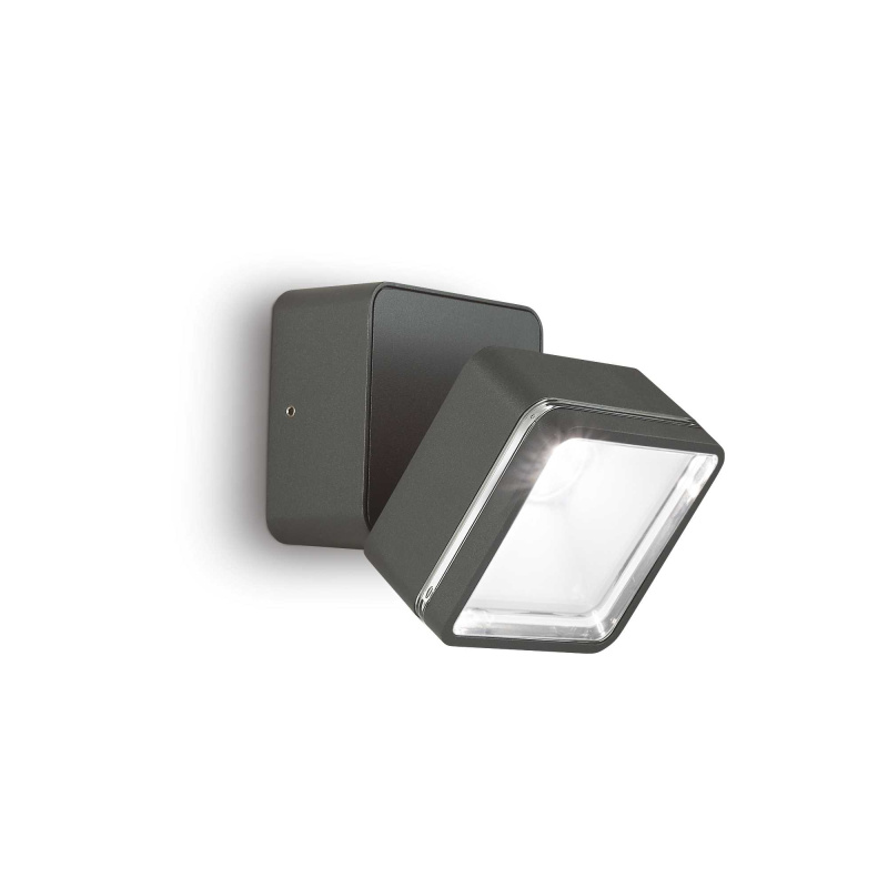 Ideal Lux Nástěnné svítidlo OMEGA AP SQUARE ANTRACITE 4000K