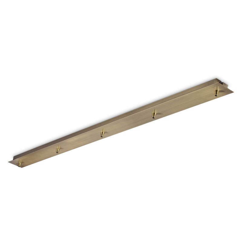 Ideal Lux Standardní lineární montura pro 5 kabelů Barva: Mosaz