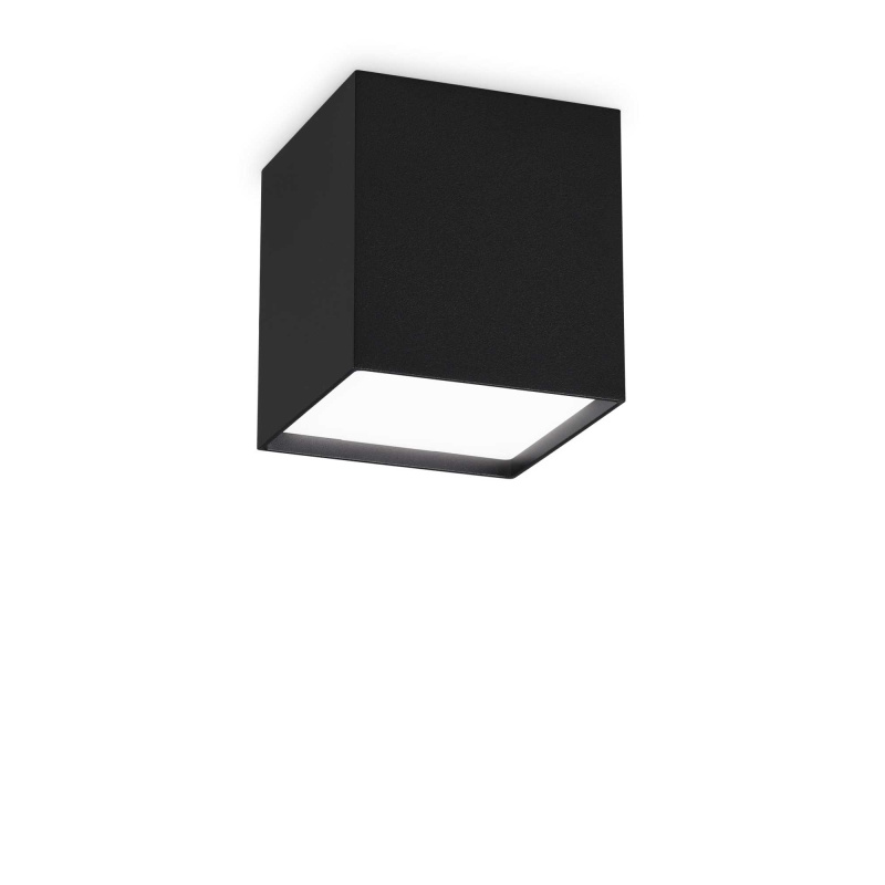 Ideal Lux Designové stropní LED svítidlo KUBIKO Barva: Černá
