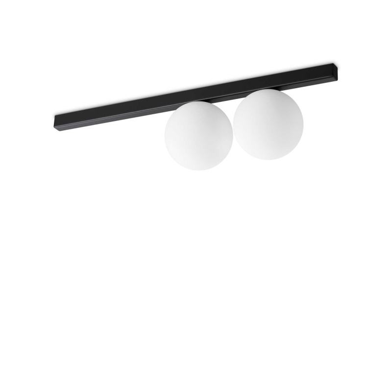 Ideal Lux Designové stropní/nástěnné svítidlo BINOMIO 2xG9 Barva: Černá
