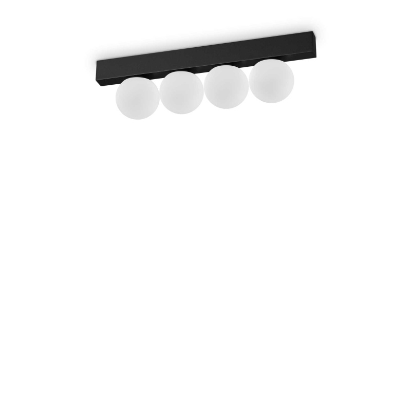 Ideal Lux Designové nástěnné/stropní LED svítidlo PING PONG Barva: Černá