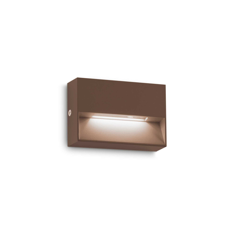 Ideal Lux Venkovní nástěnné LED svítidlo DEDRA v.6,6cm Barva: Hnědá