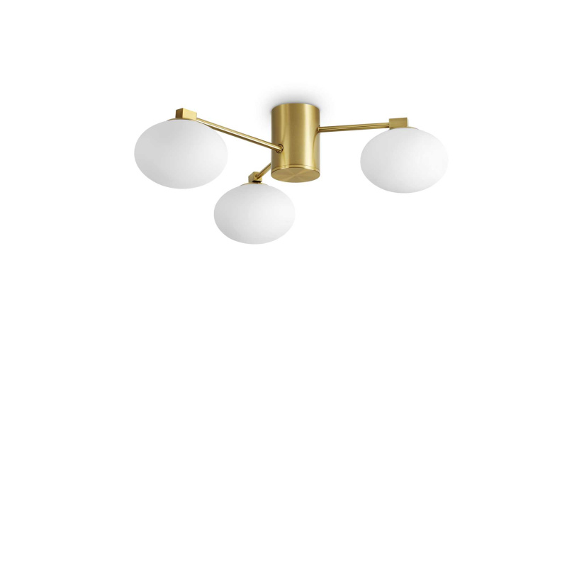 Ideal Lux Stropní svítidlo HERMES PL3 60 Barva: Mosaz