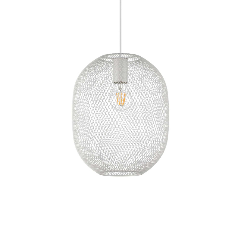 Ideal Lux Designové závěsné svítidlo NET ⌀24cm Barva: Bílá