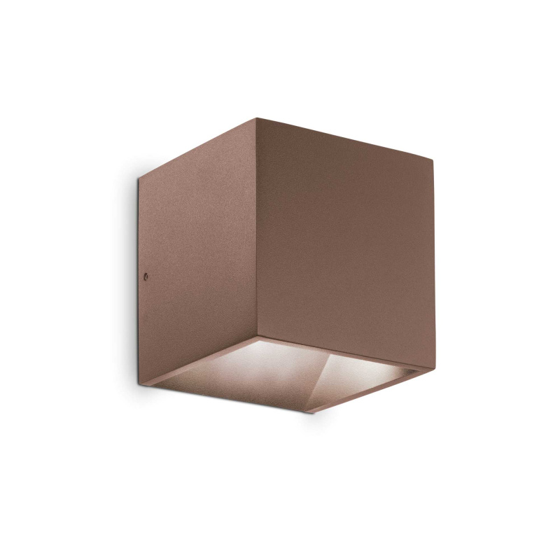 Ideal Lux Venkovní nástěnné LED svítidlo RUBIK Barva: Kávová, Teplota světla: 4000K - denní bílá