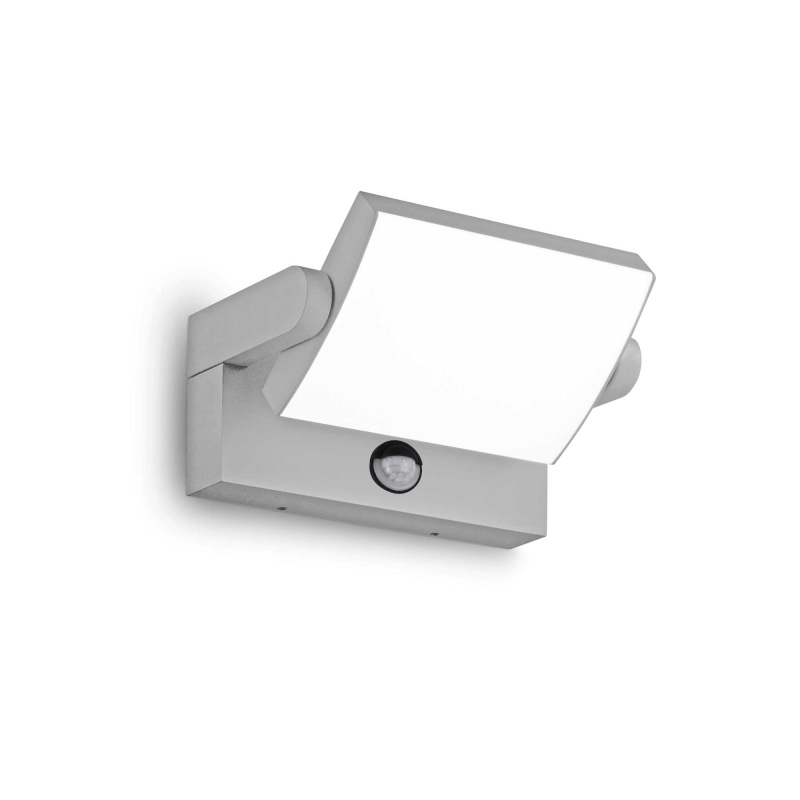 Ideal Lux Venkovní nástěnné LED svítidlo SWIPE se senzorem Barva: Šedá