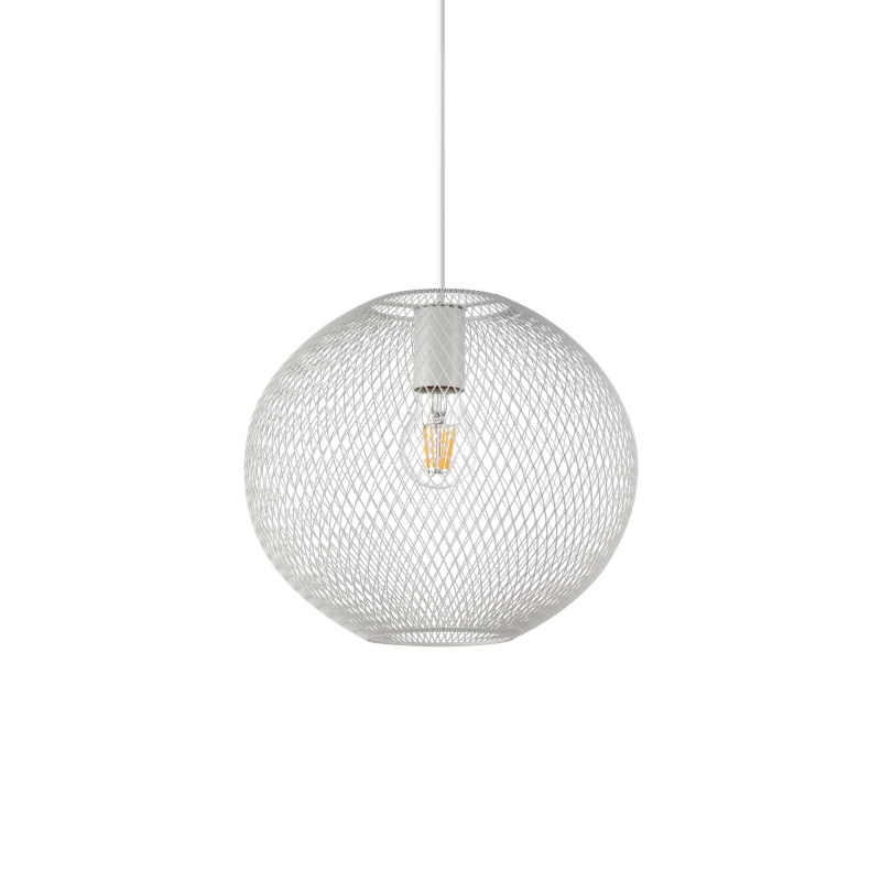 Ideal Lux Designové závěsné svítidlo NET ⌀29cm Barva: Bílá