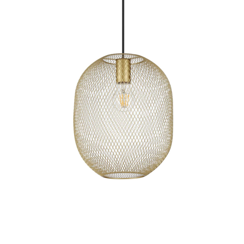 Ideal Lux Designové závěsné svítidlo NET ⌀24cm Barva: Zlatá