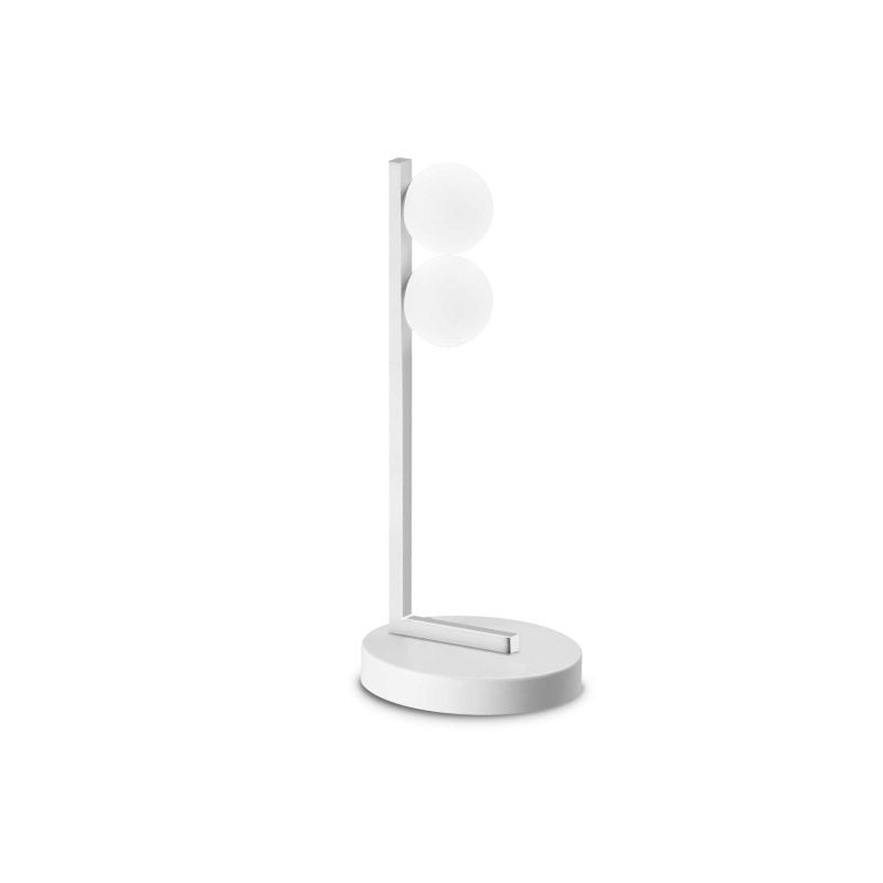 Ideal Lux Designová stolní LED lampa PING PONG Barva: Bílá