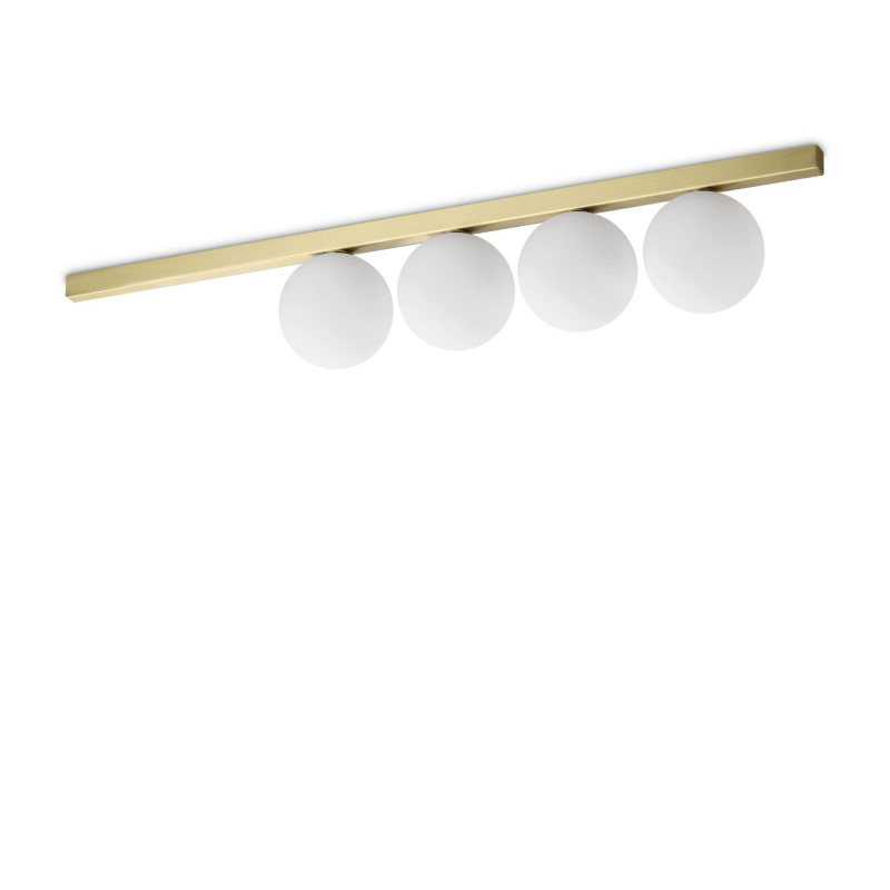 Ideal Lux Designové stropní/nástěnné svítidlo BINOMIO 4xG9 Barva: Mosaz