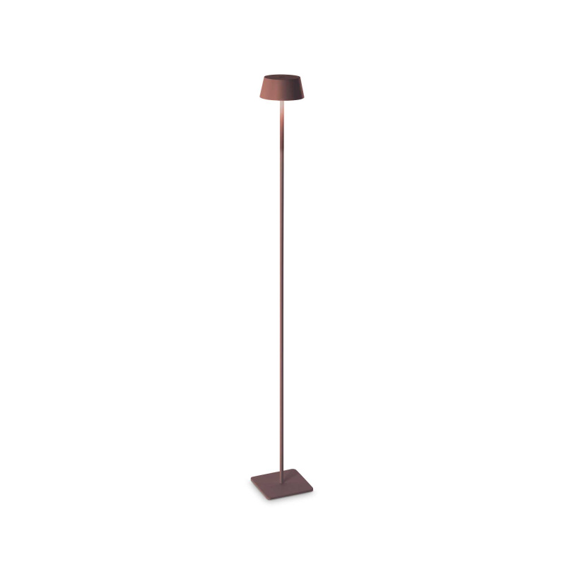 Ideal Lux Venkovní stojací LED lampa PURE Barva: Kávová
