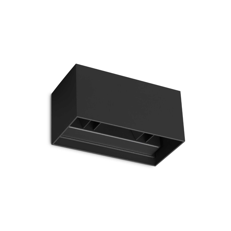 Ideal Lux Venkovní nástěnné LED svítidlo ATOM d.20cm Barva: Černá