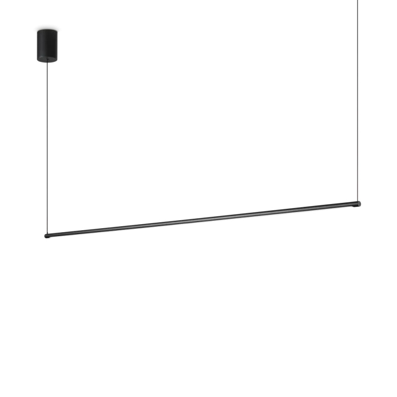 Ideal Lux Závěsné LED svítidlo ESSENCE ROUND, d.115cm, 19W Barva: Černá, Barva světla: 2700K