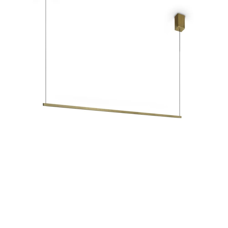 Ideal Lux Závěsné LED svítidlo ESSENCE SQUARE, d.115cm, 20W Barva: Zlatá