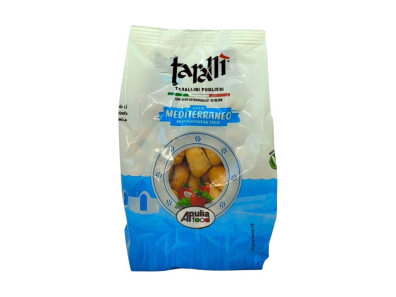 Apulia food Apulia Taralli středomořské (mediterraneo) 250g