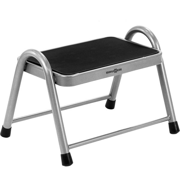 Extra robustní ocelový schůdek King Step BRUNNER Barva: Stříbrný, Úroveň: Jednostupňový