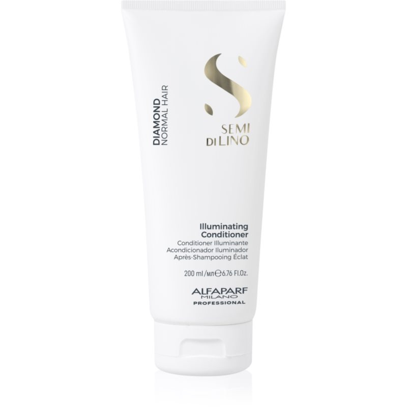 Alfaparf Milano Semi di Lino Diamond Illuminating rozjasňující kondicionér pro lesk a snadné rozčesávání vlasů 200 ml
