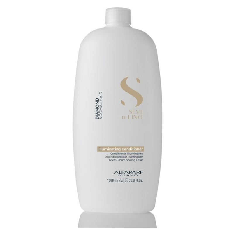 Alfaparf Milano Semi di Lino Diamond Illuminating rozjasňující kondicionér pro lesk a snadné rozčesávání vlasů 1000 ml