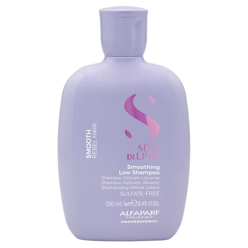 Alfaparf Milano Semi di Lino Smooth uhlazující šampon pro nepoddajné a krepatějící se vlasy 250 ml