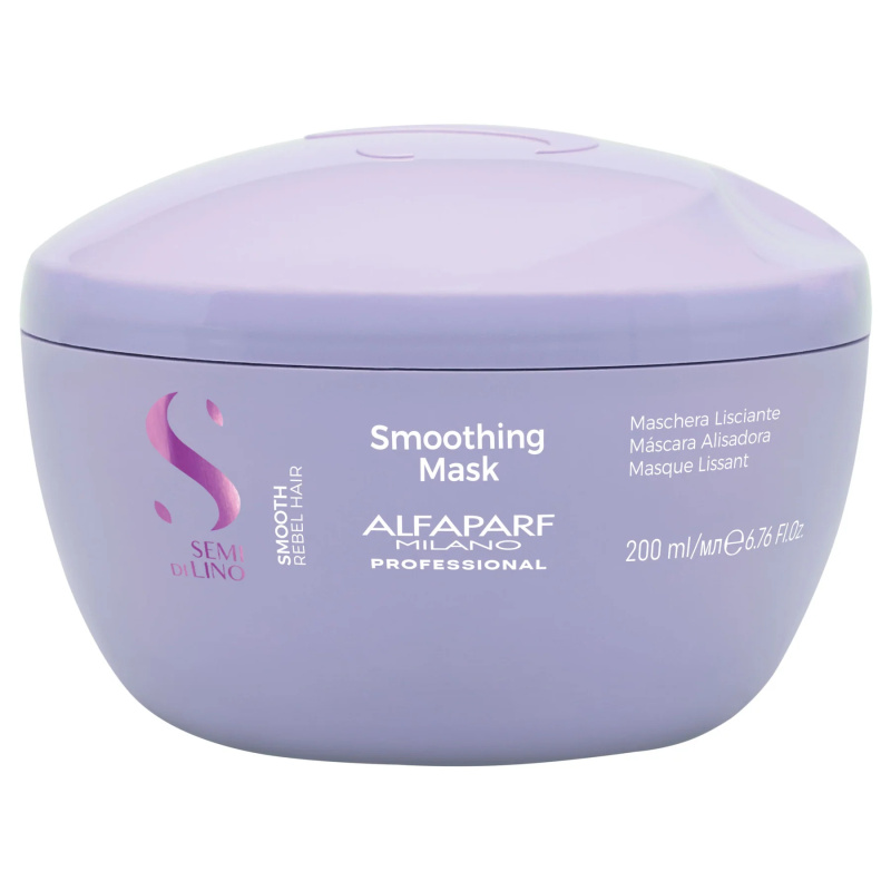 Alfaparf Milano Semi di Lino Smooth uhlazující maska pro nepoddajné a krepatějící se vlasy 200 ml