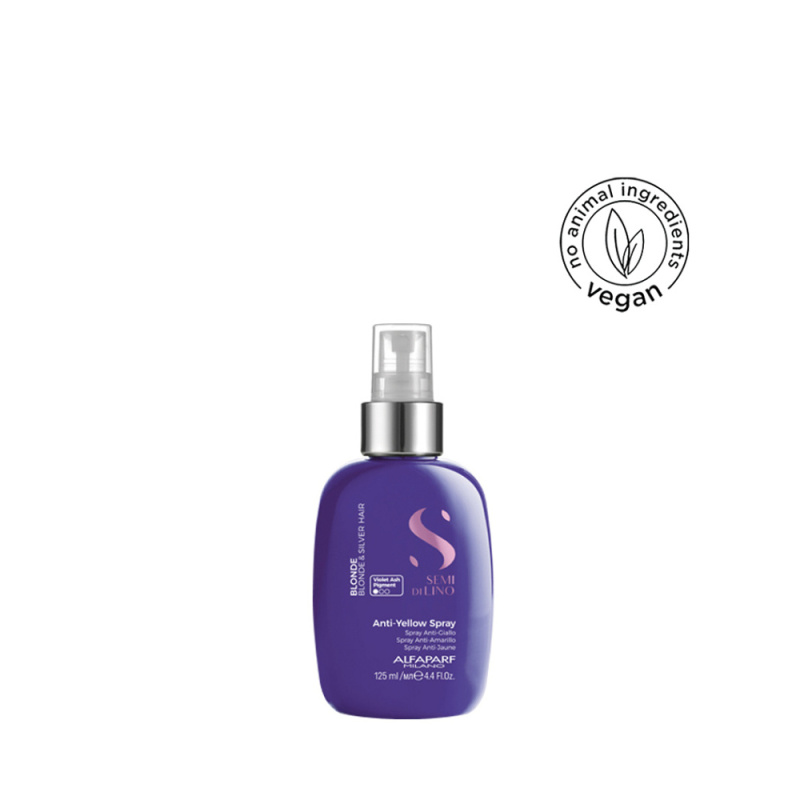 Alfaparf Milano Semi di Lino Blonde sprej proti žlutým tónům pro blond a melírované vlasy 125 ml