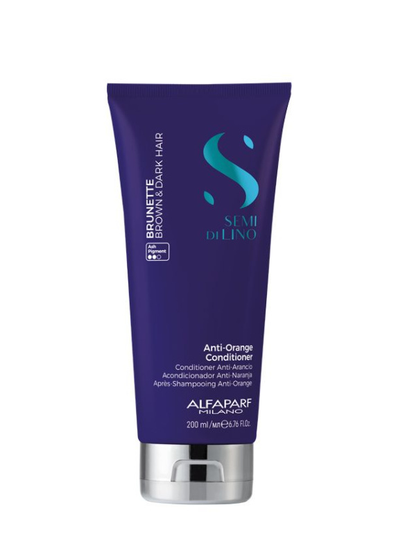 Alfaparf Milano Semi di Lino Brunette tónovací kondicionér neutralizující mosazné podtóny 200 ml