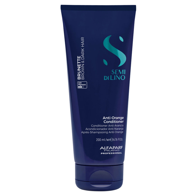 Alfaparf Milano Semi di Lino Brunette tónovací kondicionér neutralizující mosazné podtóny 200 ml