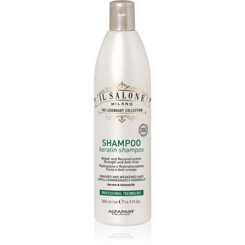 Alfaparf Milano Il Salone Milano Keratin obnovující šampon pro poškozené vlasy 500 ml