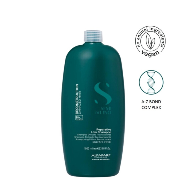Alfaparf Milano Semi di Lino Reconstruction Reparative obnovující šampon pro poškozené vlasy 1000 ml