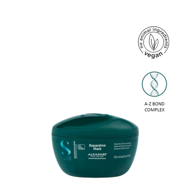 Alfaparf Milano Semi di Lino Reconstruction Reparative obnovující maska pro poškozené vlasy 200 ml