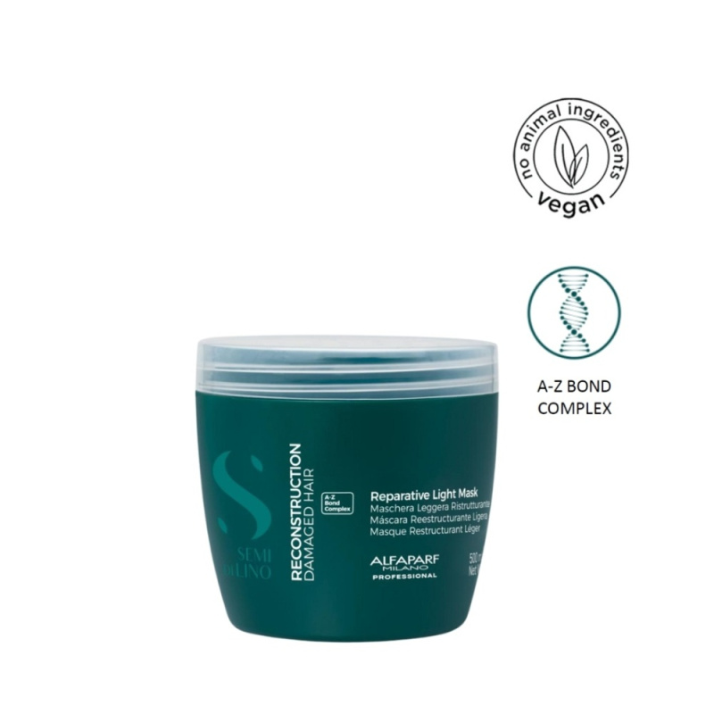 Alfaparf Milano Semi di Lino Reconstruction Reparative Light Mask regenerační maska pro poškozené vlasy pro jemné vlasy 500 ml