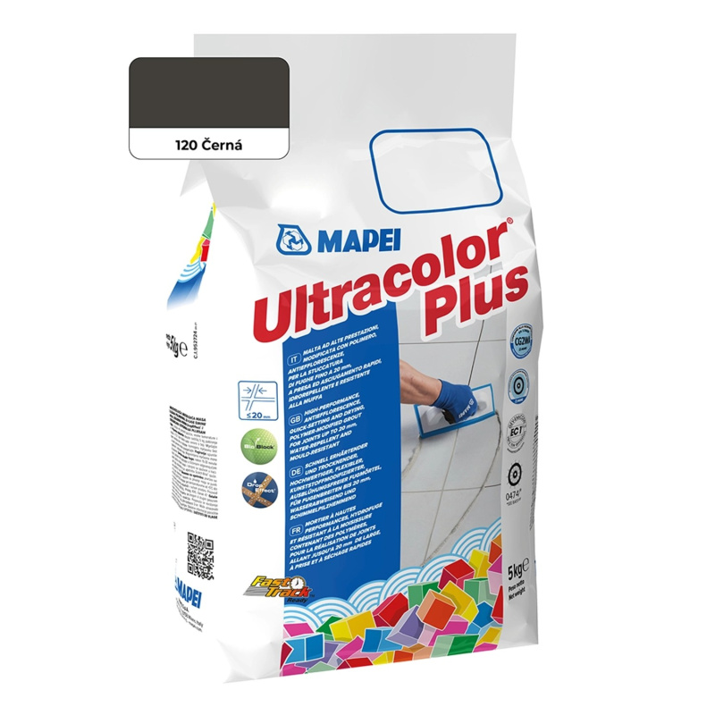 Hmota spárovací Mapei Ultracolor Plus 120 černá 5 kg