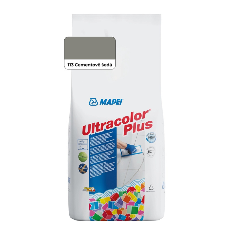 Hmota spárovací Mapei Ultracolor Plus 113 cementově šedá 2 kg