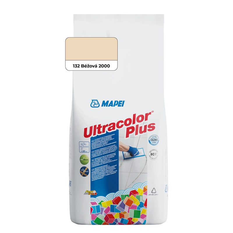 Hmota spárovací Mapei Ultracolor Plus 132 béžová 2000 2 kg