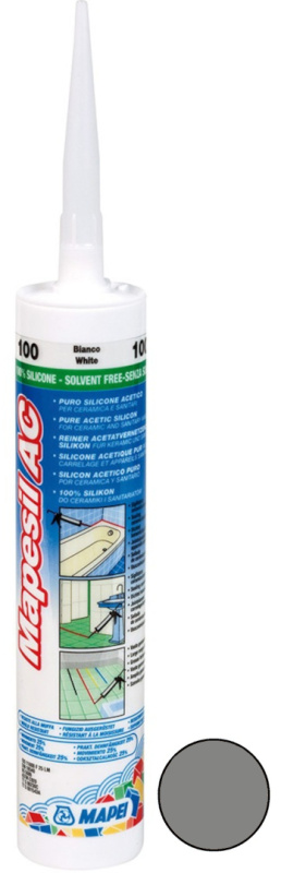Tmel silikonový Mapei Mapesil AC 113 cementově šedá 310 ml