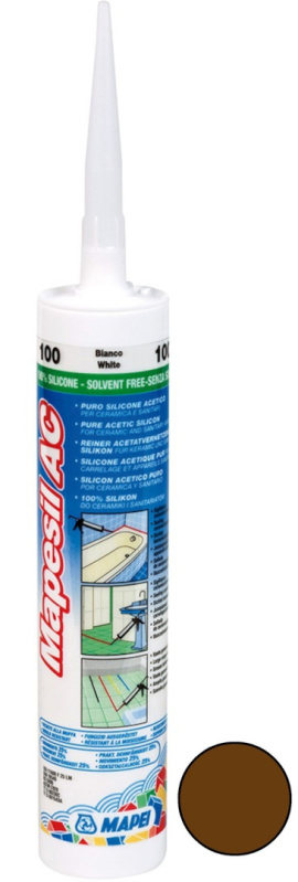 Tmel silikonový Mapei Mapesil AC 144 čokoládová 310 ml