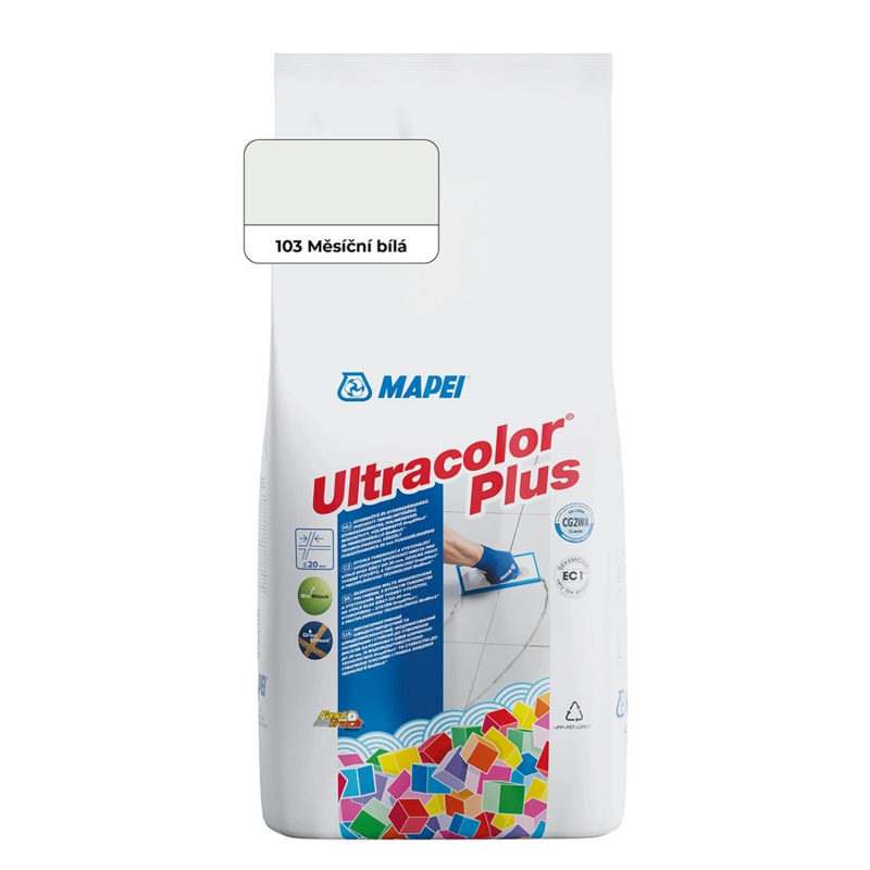 Hmota spárovací Mapei Ultracolor Plus 103 měsíční bílá 2 kg
