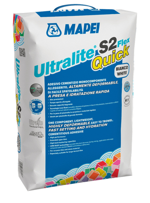 Lepidlo cementové C2FE S2 Mapei Ultralite S2 FLEX QUICK 15 kg