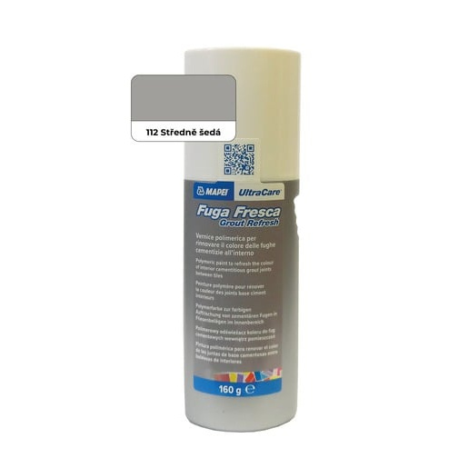 Mapei Fuga Fresca barva na spáry středně šedá 160 g FUGAFRESCA112